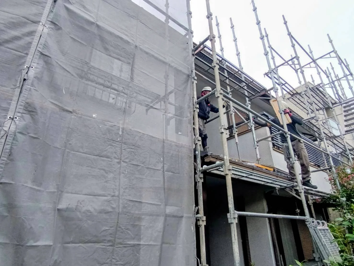 岡崎市 外壁塗装 作業風景
